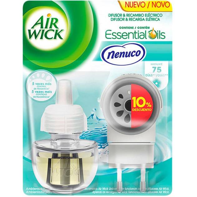 AIR-WICK ambientador electrico completo #nenuco 19 ml