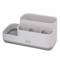 EASYSTORE bathroom storage caddy #grey/white 1 u