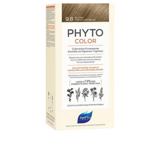 PHYTOCOLOR #9.8-rubio beige muy claro 4 u