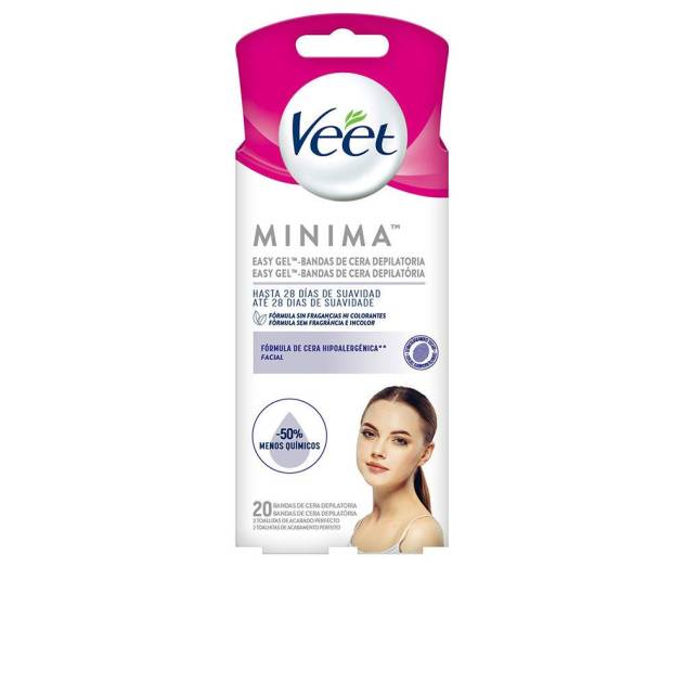 BANDAS DE CERA PURE facial piel sensible 20 u