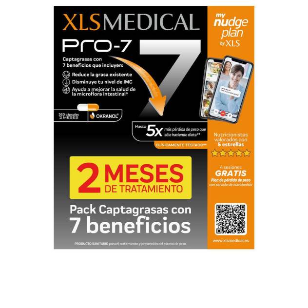 XLS MEDICAL PRO-7 CAPTAGRASAS PACK 360 cápsulas