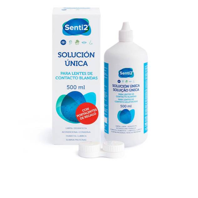 ÚNICA solución con ácido hialurónico + portalentes 500 ml