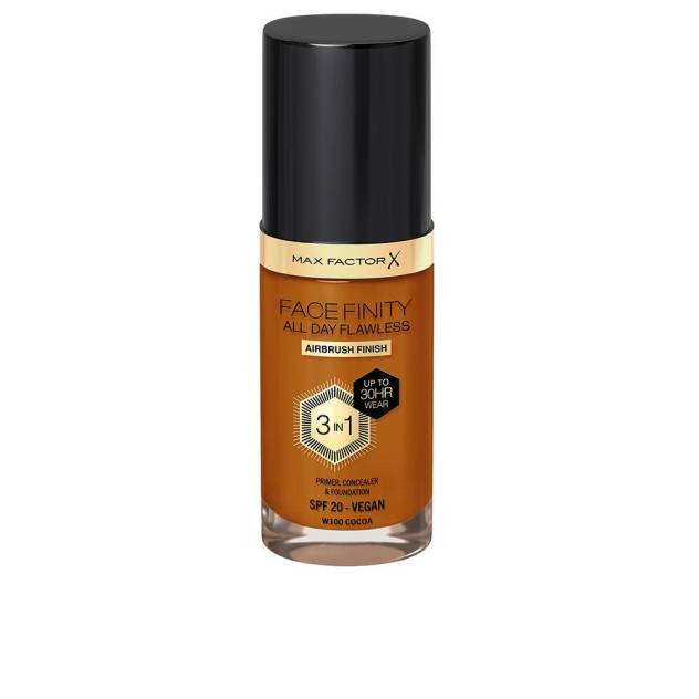 FACEFINITY ALL DAY FLAWLESS 3 IN 1 foundation #100-cocoa 30 ml