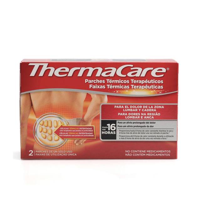 THERMACARE lumbar cadera parches térmicos 2 u