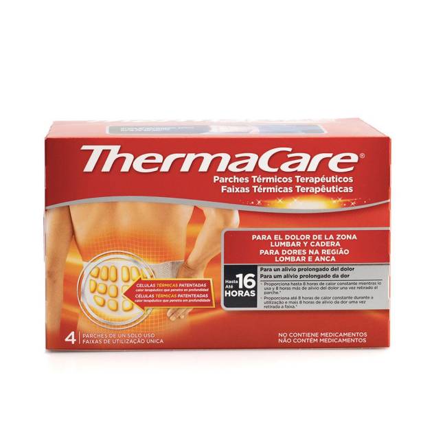 THERMACARE lumbar cadera parches térmicos 4 u