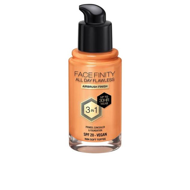 FACEFINITY ALL DAY FLAWLESS 3 IN 1 foundation #N84-soft toffee 30 ml