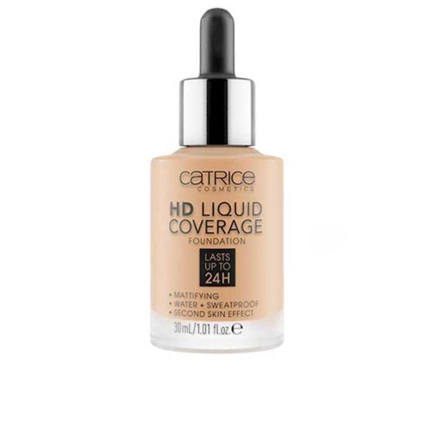 HD LIQUID COVERAGE FOUNDATION lasts up to 24h #032-Nude Beige 30 ml