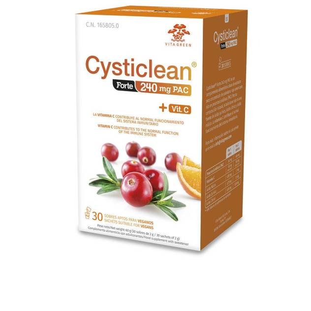 CYSTICLEAN FORTE con PAC y Vit C y Arándano Rojo sobres 30 u