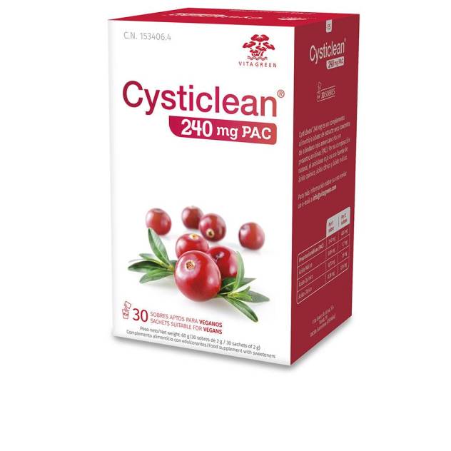 CYSTICLEAN CLÁSICO 240 mg de PAC y Arándano Rojo sobres 30 u