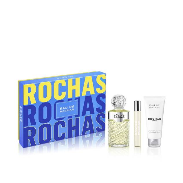 EAU DE ROCHAS ESTUCHE 3 pz