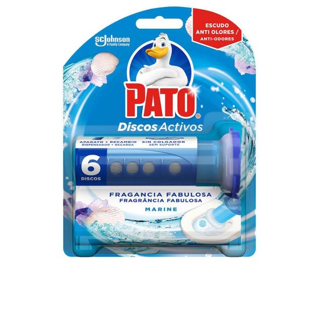 PATO WC DISCOS ACTIVOS aparato + 6 recambios #frescor marino 7 u