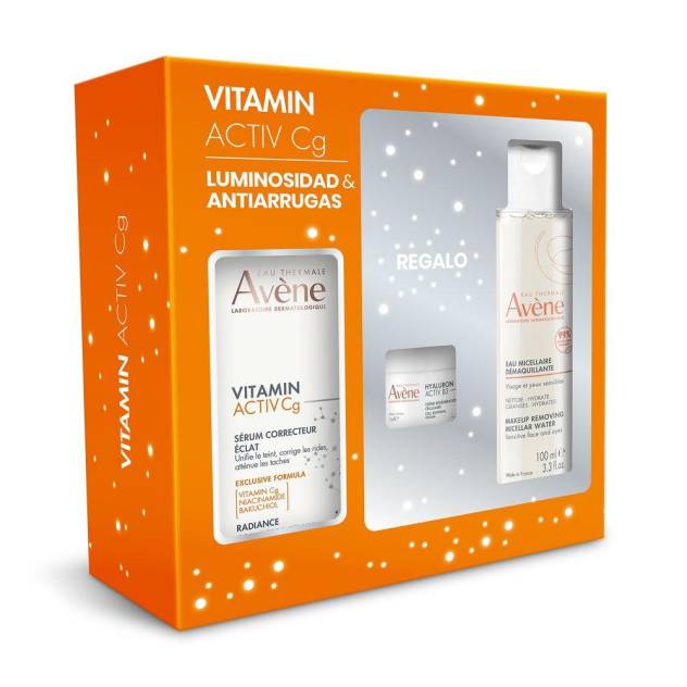 VITAMIN ACTIV CG SÉRUM + MICELAR + CREMA ESTUCHE 3 pz