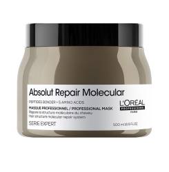 ABSOLUT REPAIR MOLECULAR mascarilla profesional reparadora sin aclarado para cabello dañado 500 ml