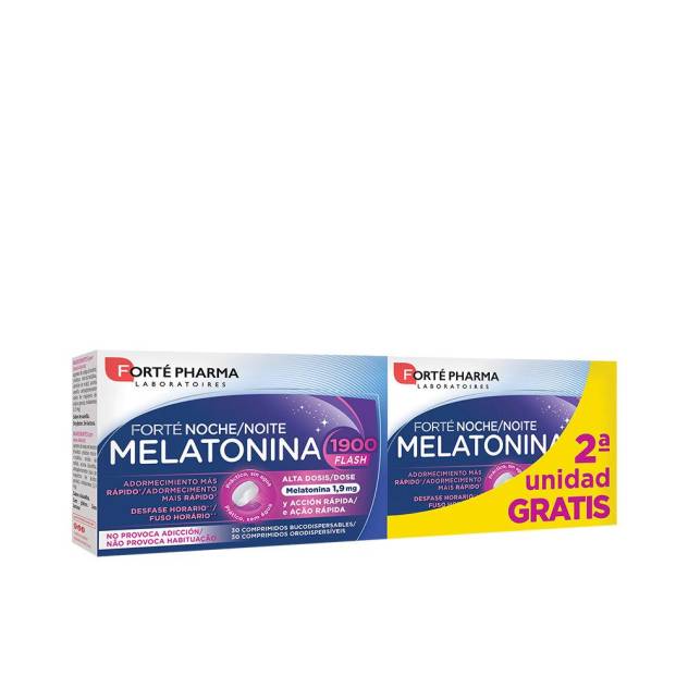 FORTÉ PHARMA MELATONINA 1900 flash adormecimiento más rápido comprimidos pack 2 x 30 u