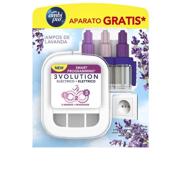 3VOLUTION ambientador aparato + recambio #lavanda 20 ml