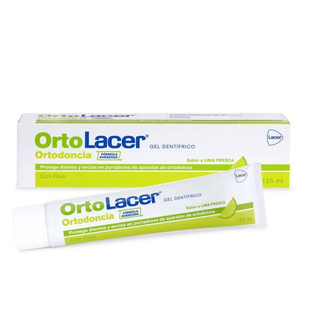 ORTOLACER gel dentífrico lima 125 ml