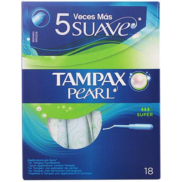 TAMPAX PEARL absorbant super 18 uds